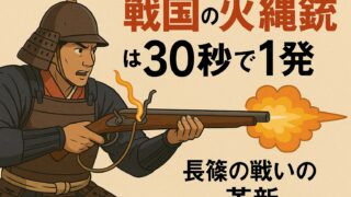 戦国の火縄銃は30秒で1発|長篠の戦いの革新