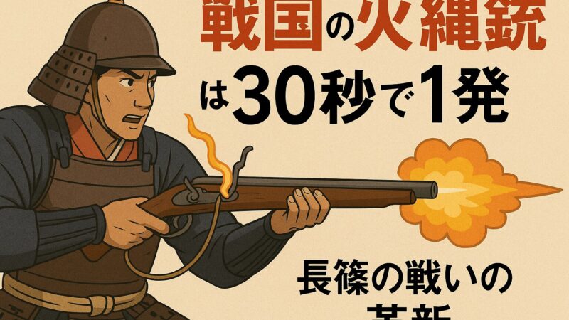 戦国の火縄銃は30秒で1発|長篠の戦いの革新